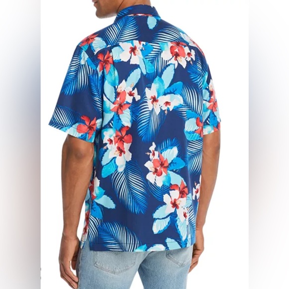 Tommy Bahama Monterosso Beach Silk Short-Sleeve Camp Shirt 100% Silk $160 EUC XL - Picture 2 of 13